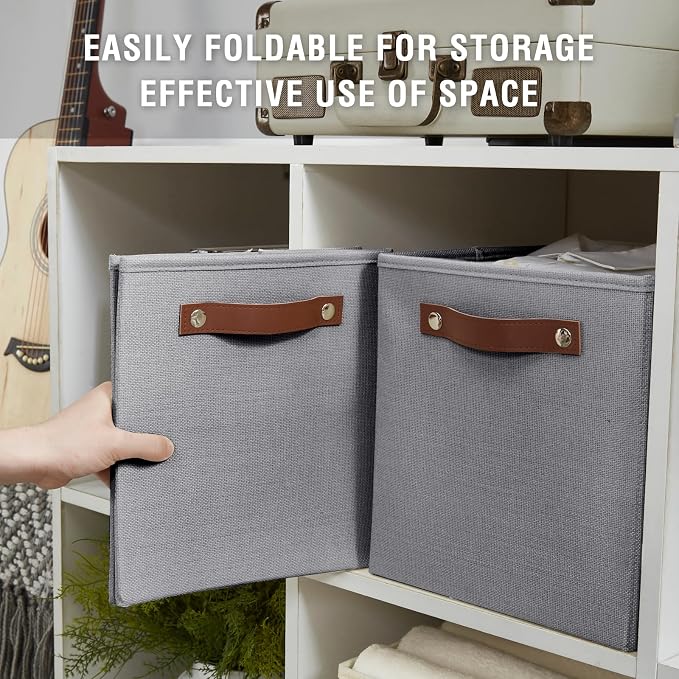 Collapsible Fabric Storage Cube Bins - Image 4