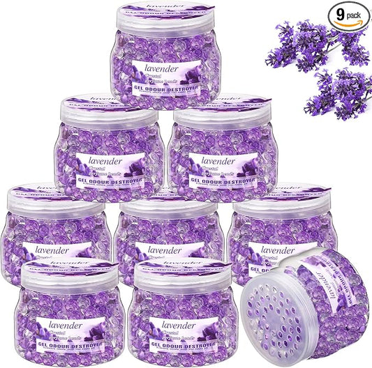 9 Pack Odor Eliminator Gel Beads Bulk 10 Ounces Air Freshener Gel Beads Odor by Dansib