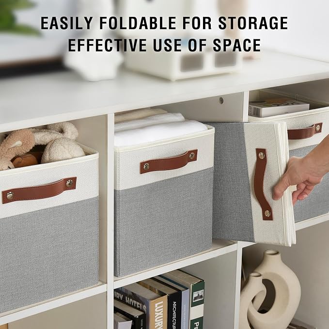 Collapsible Fabric Storage Cube Bins - Image 6
