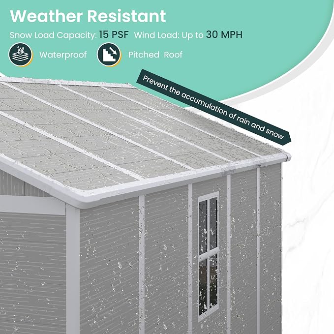 UDPATIO Outdoor Storage Shed 7.5x10.7 FT - Image 7