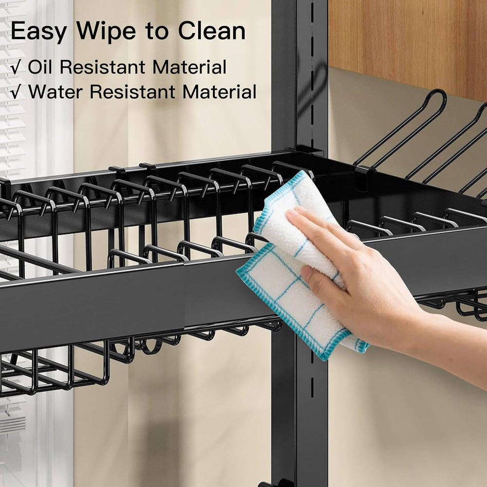 BOOSINY Over The Sink Dish Drying Rack, Extra Large Capacity Dish Drainer
