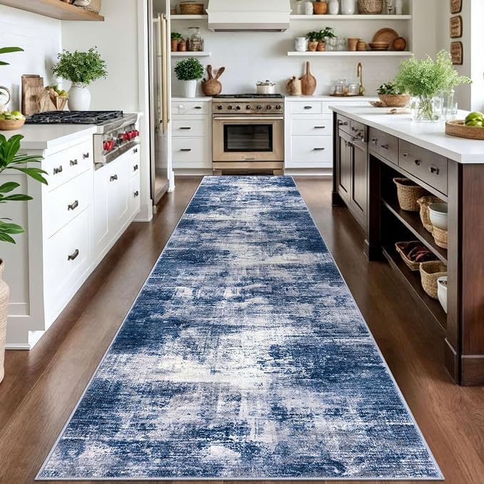 IOHOUZE Abstract Runner Rug 3x14 Ft Washable Runners - Image 2