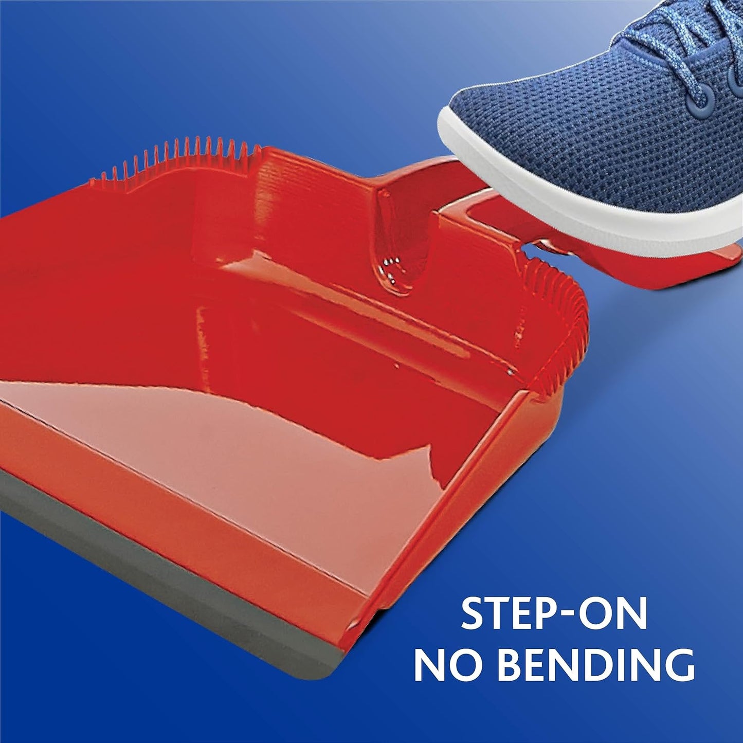 O-Cedar One Sweep Broom with Step-On Dustpan | Remove 99% with One | Lightweight Quiet Cleaning Tool | Ideal for Pet Owners