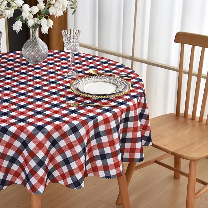 Waterproof Plaid Tablecloth Fabric - Image 6