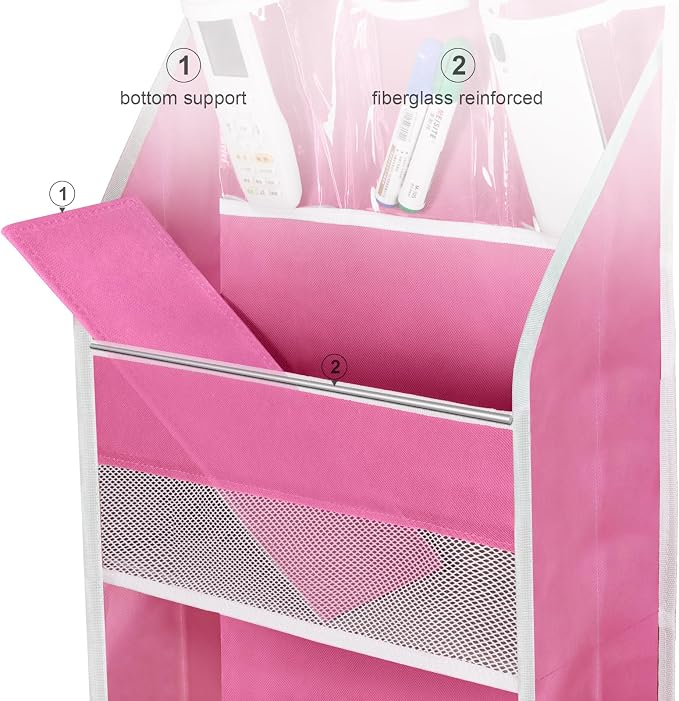 Univivi 5-Shelf Fabric Door Storage Over Door Hanging Organizer - Image 3