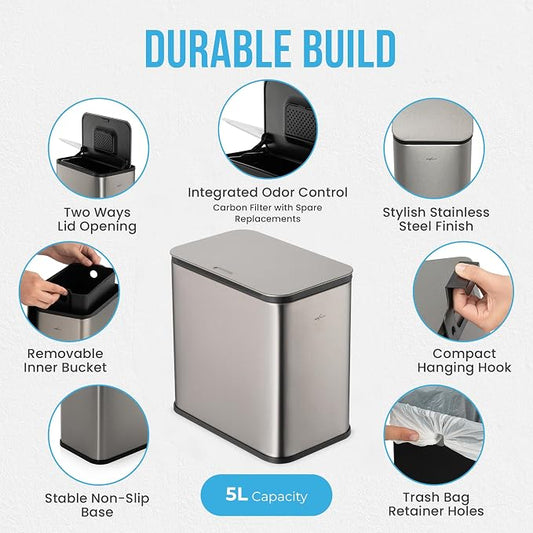 RedFactor Stainless Steel Hanging Trash Can - Image 2