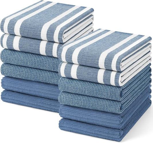 Homaxy Premium Kitchen Towels, Large Cotton 380 GSM Kitchen Hand Towels by Homaxy