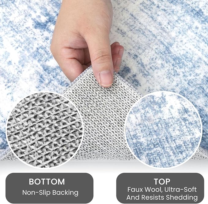 IOHOUZE Abstract Area Rugs 8x10 Ft Washable Large Rugs - Image 4