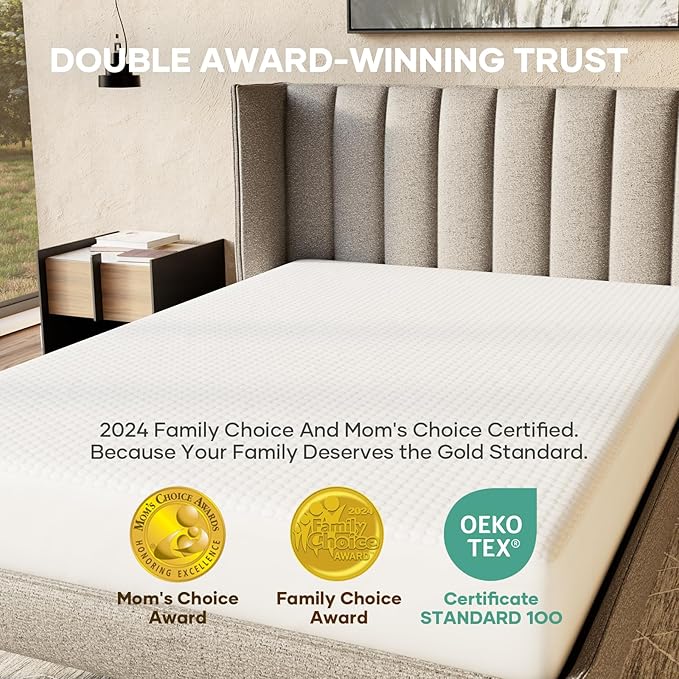OhGeni 100% Waterproof Mattress Protector, Queen Size Mattress Pad, Fits 6"-20" - Image 8