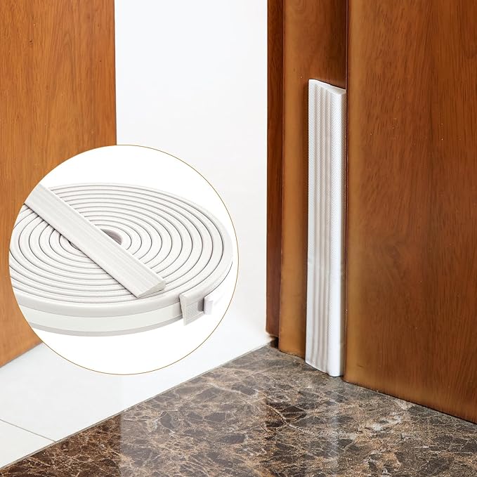QDiShi 196" Wedge-Shape Weather Stripping Door Seal Weatherproof Foam Seals - Image 6