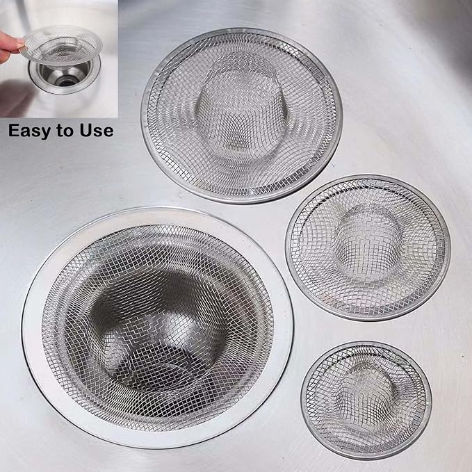 Bathroom Mesh Sink Drain Strainer Screen - Image 5