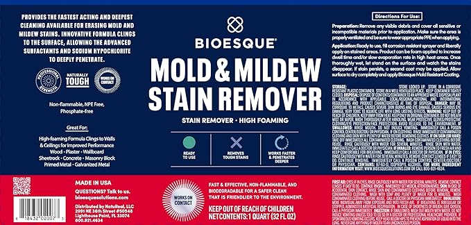 Bioesque Mold & Mildew Stain Remover, 1 Gallon - Image 2