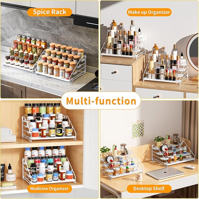 RCHYFEED Spice Rack Organizer for Cabinet, 4 Tier Spice Organization for - Image 6