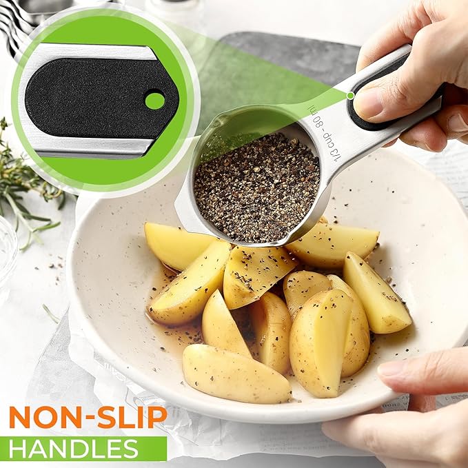 Spring Chef Magnetic Stainless Steel Measuring Cups, Kitchen Tools - Image 6