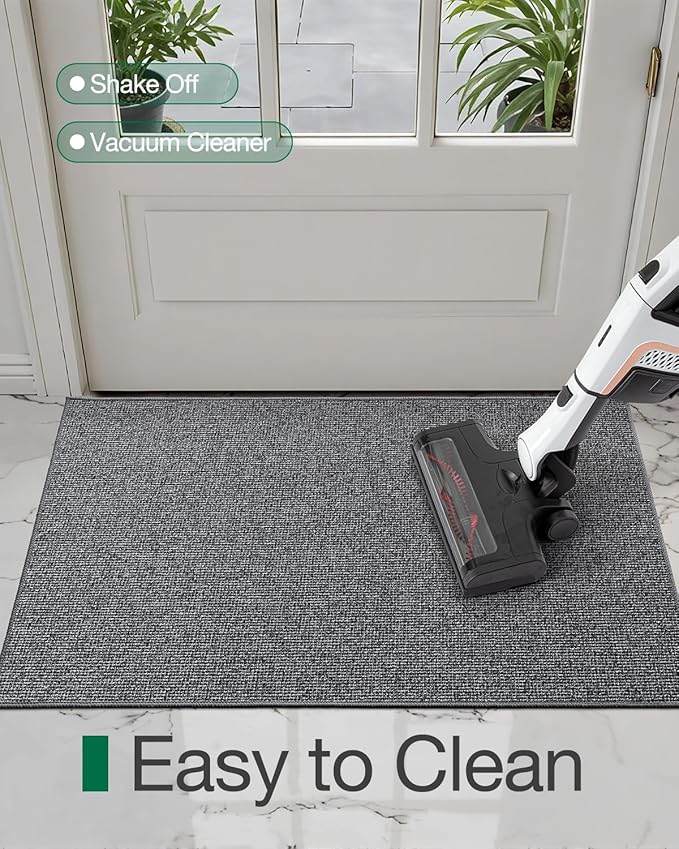 LUMI Indoor Door Mat 36"x59", Ultra Thin Low Profile Non-Slip Doormat - Image 8