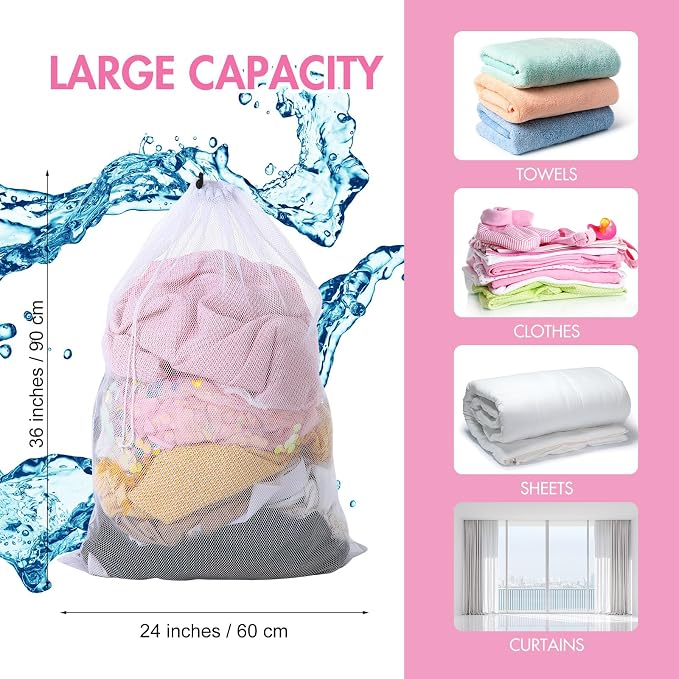 Berlune 30 Pack 24 x 36 Inches Large Mesh Bags - Image 2