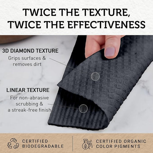 Nordhus Design Swedish Dishcloths, Washable Cellulose Cotton Kitchen Cloths - Image 2