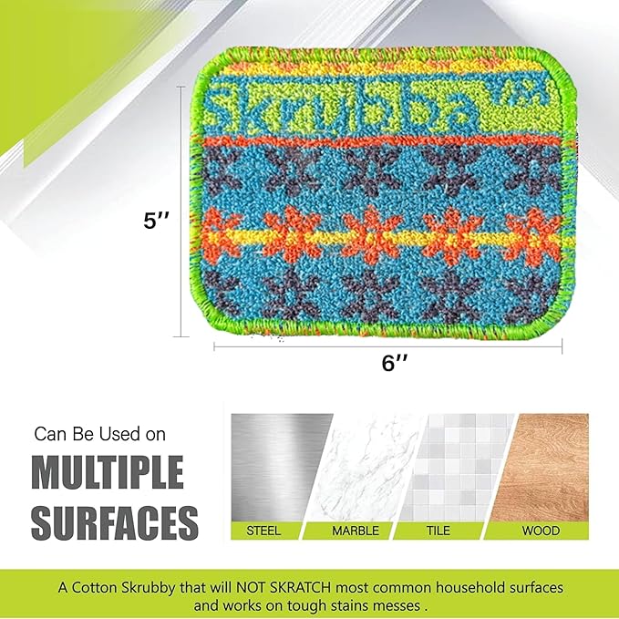 Wet-it! Skrubba 3-Pack Reusable Dish Scrubbers – Non-Scratch Scouring Pads - Image 5