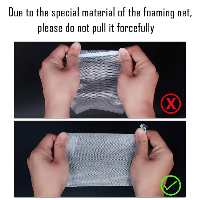 Cobahom Soap Bag 6 Pack 6 x 3.5 Inch Mesh Foaming Net Soap Sack Bags Soap Saver - Image 8