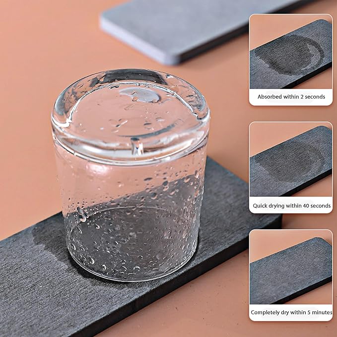 2 Pcs Water Absorbing Stone Trays, Kitchen/Bathroom Sink Soap Dish, Diatomite - Image 7