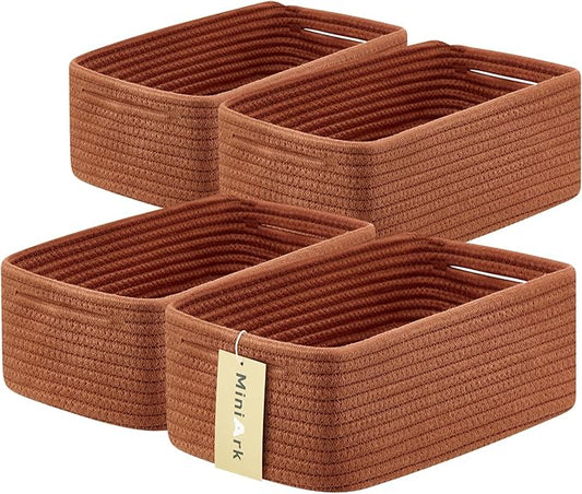 Small Storage Baskets for Organizing | Closet Organizer Bins | Shelf Toy Basket by MiniArkStorageBasketsHome