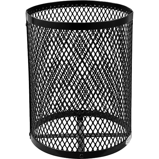 Global Industrial 36 Gallon Outdoor Steel Trash Can - Image 4