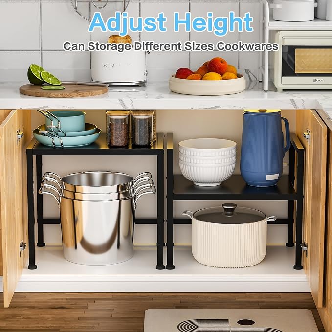 17.3 Inches Metal Storage Shelves, 150LBS Heavy Duty Shelving Units and Storage - Image 4