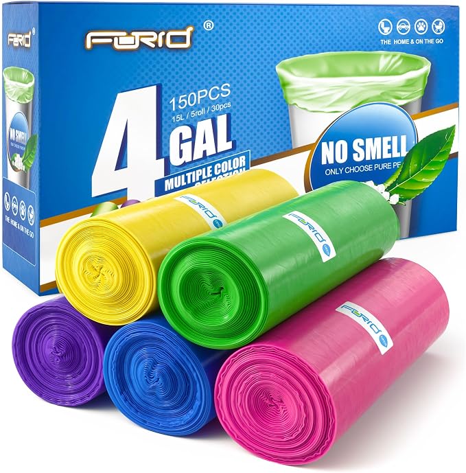 FORID Small Trash Bags 4 Gallon by FORID