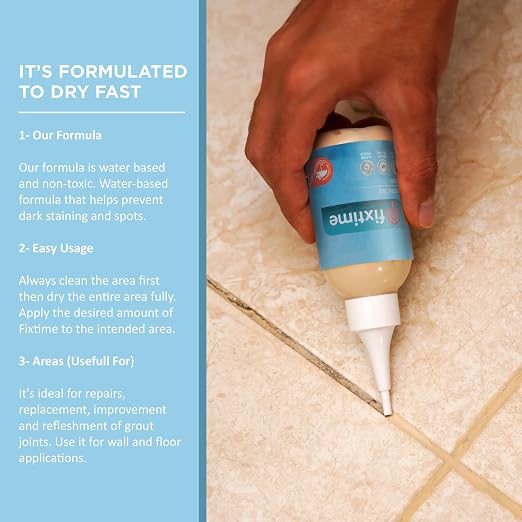 Grout Filler Repair Kit – Cream Beige Premixed Crack Filler - Image 3