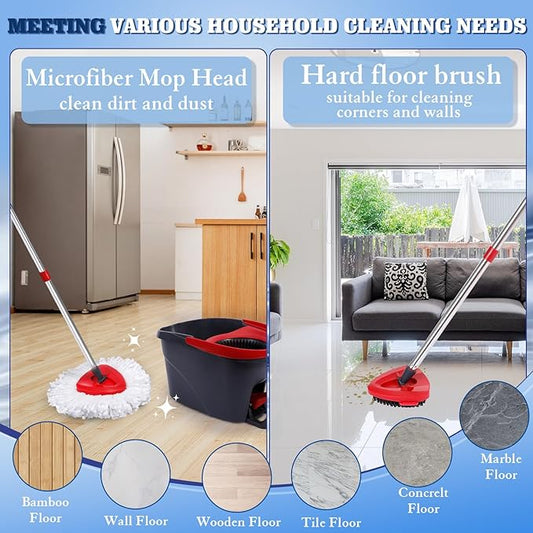 4 Pack Spin Mop Replacements Head Compatible - Image 2