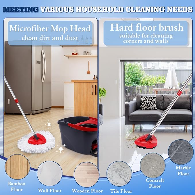 4 Pack Mop Replacement Heads Compatible - Image 3