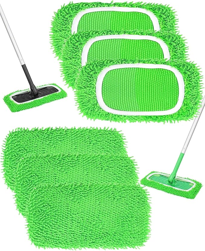 Reusable Wet Pads Refill for Swiffer Sweeper Mop, Dry Sweeping Cloths & Wet by BEVAUEG