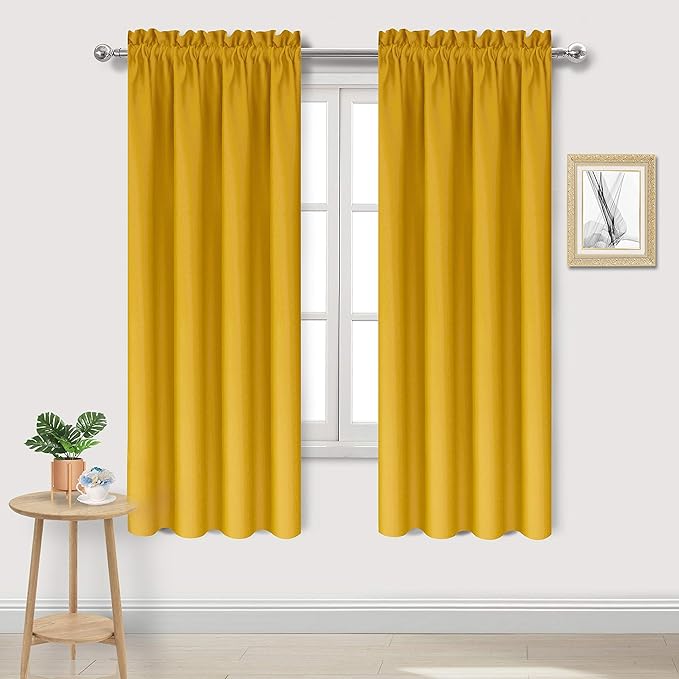 DWCN Blackout Curtains Room Darkening Thermal Insulated Bedroom Curtains Window by DWCN