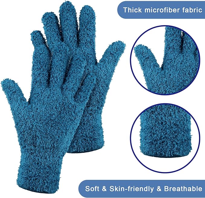 Patelai 3 Pairs Microfiber Plant Dusting Gloves Leaf Cleaning Gloves - Image 6