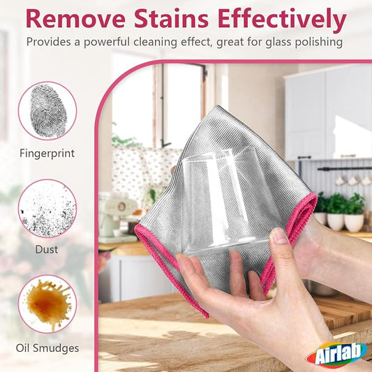 Glass Polishing Cloth Streak Free Miracle Microfiber Cleaning Cloth Lint Free - Image 2