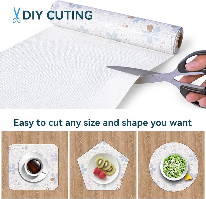 12Inch by 30FT Shelf Liner for Kitchen Cabinets Non Adhesive Kitchen Drawer - Image 5