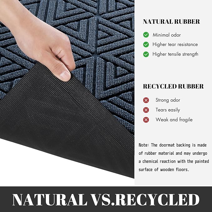 Yimobra Large Door Mat 47x32, All-Weather Waterproof Non-Slip Welcome Matt - Image 4