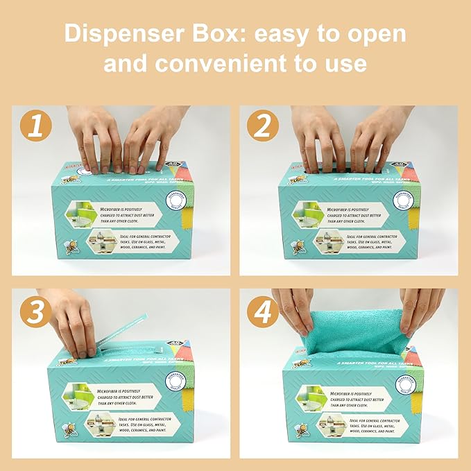 40 Pack Microfiber Cleaning Cloth - Image 7