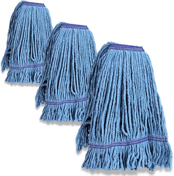 3 Packs Commercial Mop Head Replacement, Mop Heads Replacements – Heavy Duty by HIPANSIL
