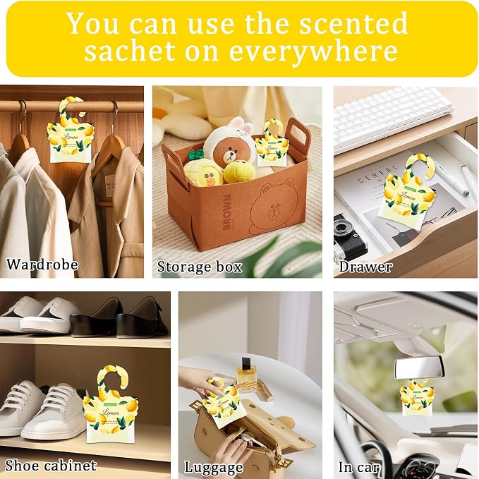 15 Packs Lemon Scented Sachets Bag - Image 3