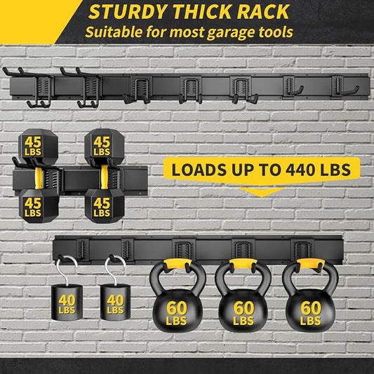 48 Inches Garage Storage, Garage Organization, Wall Mount Garden Tool Organizer - Image 2