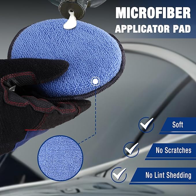 WORKPRO 18-Pack Car Wax Applicator Pads - Image 4