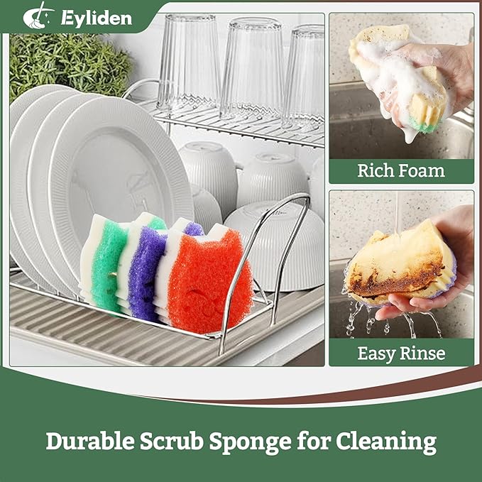 Eyliden 6 Pack Scrub Sponge - Image 7