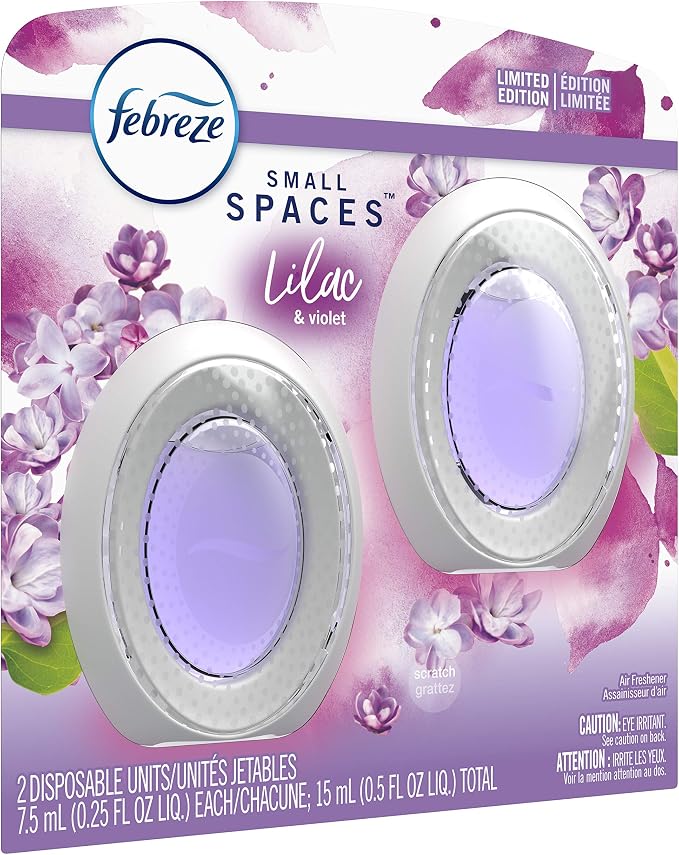 Febreze Small Spaces Air Freshener, Lilac & Violet, 2 Ct - Image 3