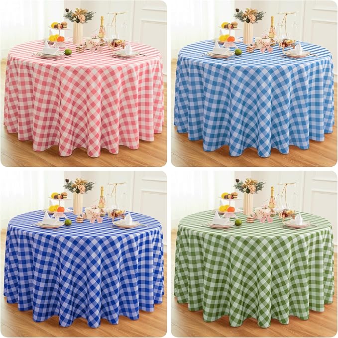 Waterproof Plaid Tablecloth Fabric - Image 7