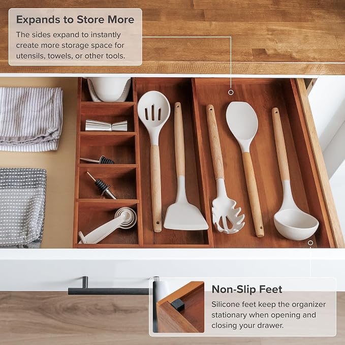 KitchenEdge Adjustable Kitchen Drawer Organizer - Image 6
