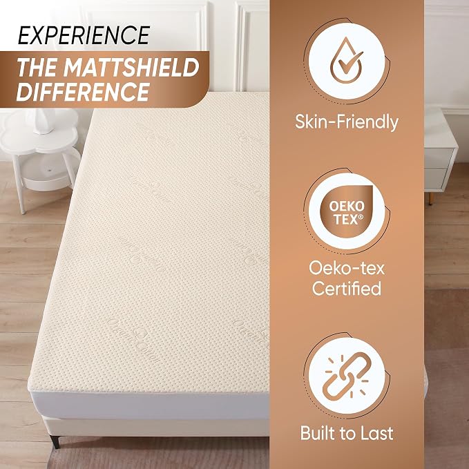 Luxury Waterproof Organic Mattress Protector Twin - Image 4