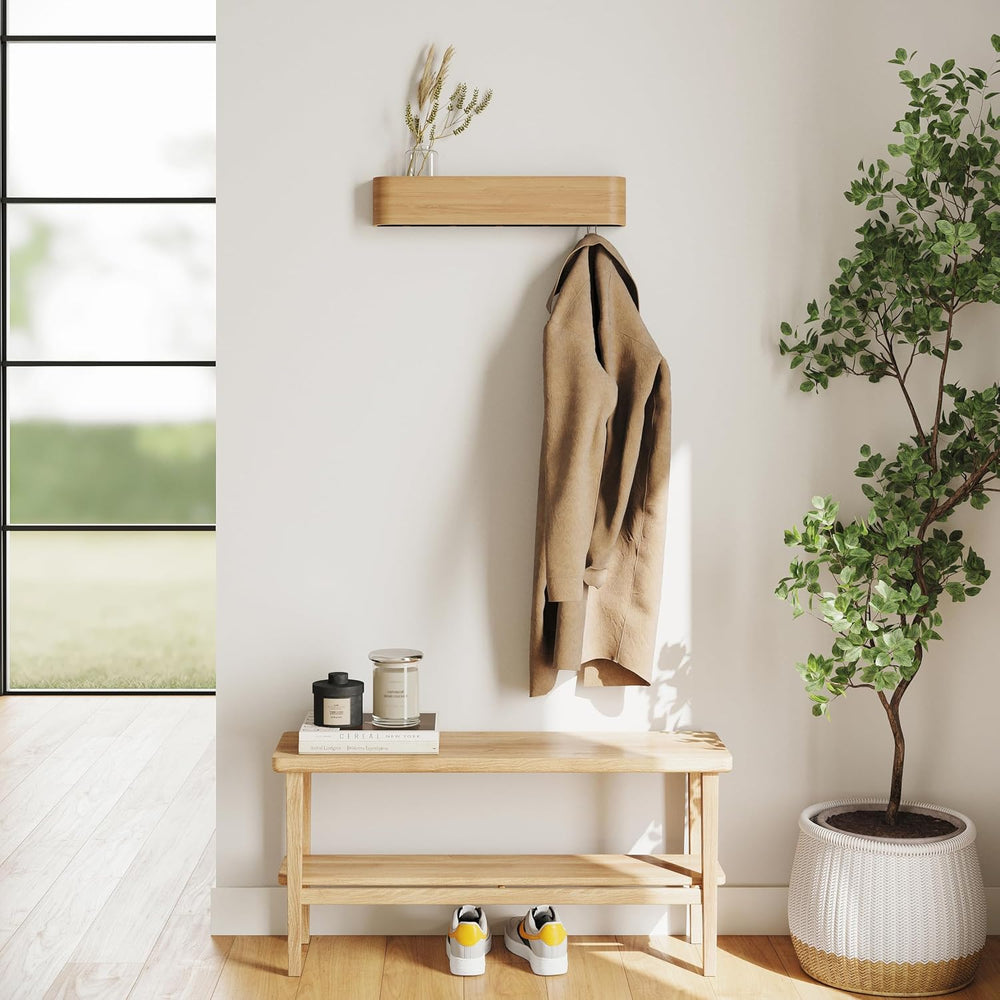 Kazai. Wall-Mounted Coat Rack 'Toke' - Modern Design Coat Rack with H...