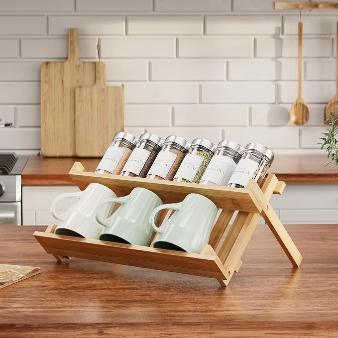 MUDEELA Bamboo Spice Rack Organizer - Image 7