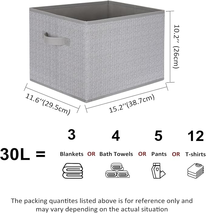 WUIKE Closet Storage Bins, Trapezoid Storage Boxes - Image 2